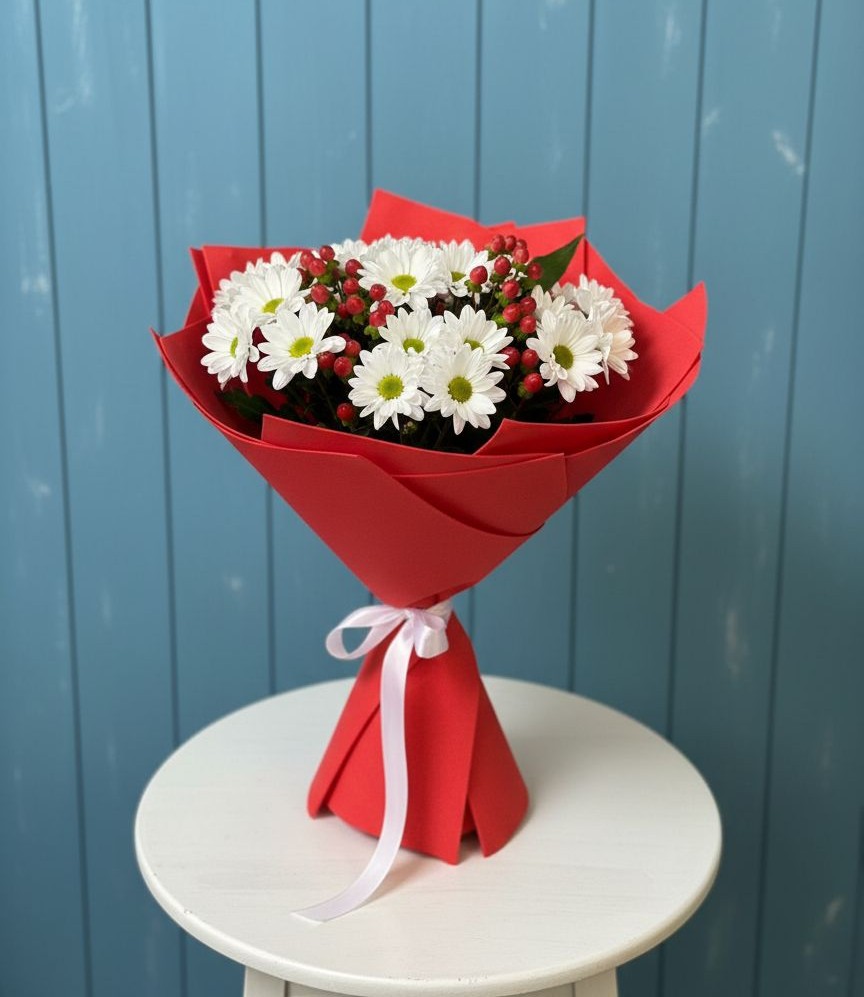 Букет цветов из: Хризантемы в Сабурово