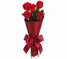 Букет 5 Красных роз Эдлесс Лав в Сабурово