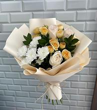 Букет цветов из:  Розы и Хризантемы #REPLACE_PRED# Сабурово
