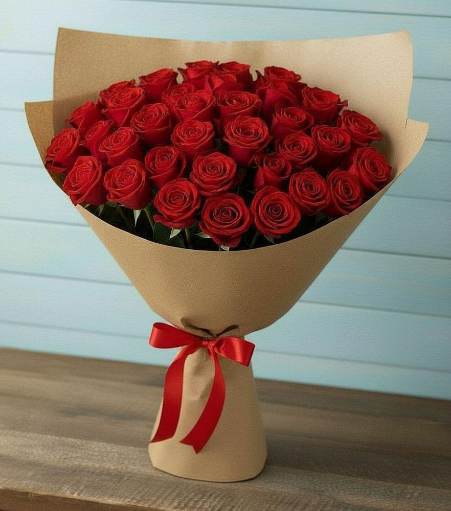 Букет Красные розы Милано в Сабурово