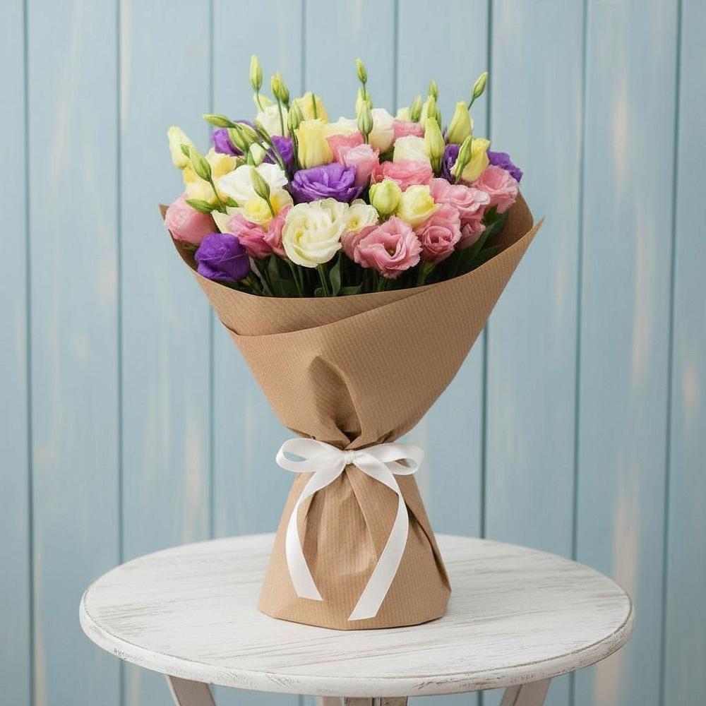 Букет цветов из: Лизиантусы в Сабурово