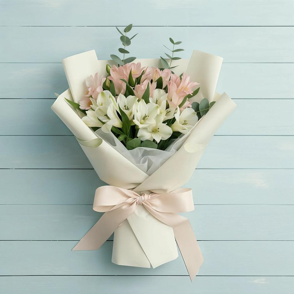 Букет цветов из: Альстромерии в Сабурово