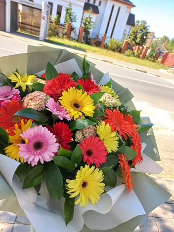 Букет цветов из: Герберы в Сабурово