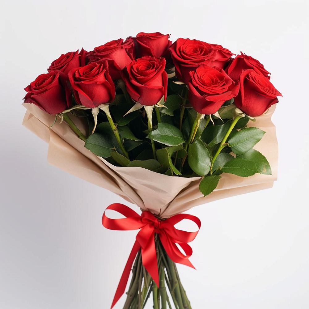 Букет 11 Красных роз Эдлесс Лав в Сабурово