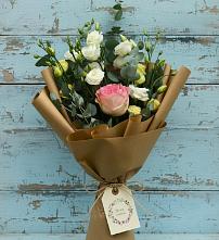 Букет цветов из:  Розы и Лизиантусы в Сабурово