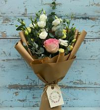Букет цветов из:  Розы и Лизиантусы в Сабурово