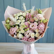 Букет цветов из:  Альстромерии и Розы в Сабурово